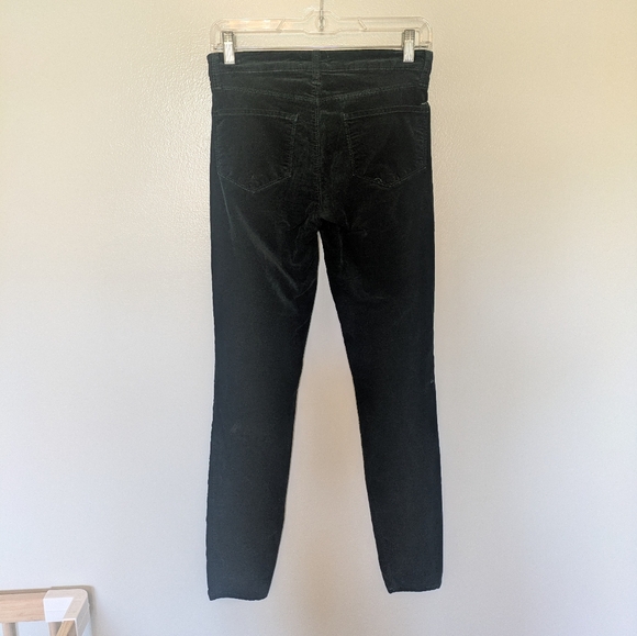L'AGENCE Velvet Marguerite Skinny Pants Evergreen 25 - Picture 3 of 11